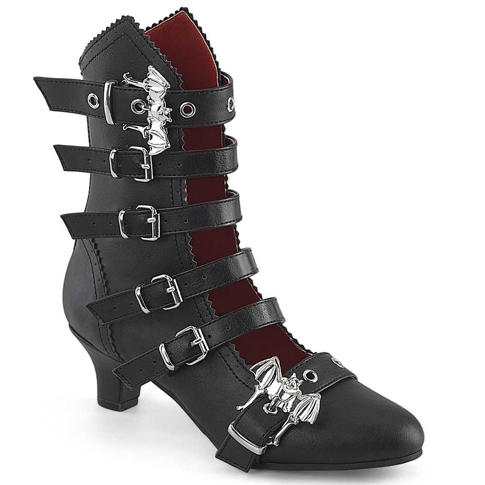 DemoniaCult - FLORA-1035 Bottines - Noir